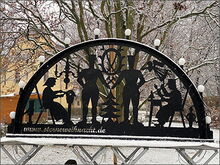 Schwibbogen zur Coswiger Sterneweihnacht