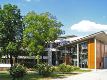 Rathaus Coswig Blick zum Eingang