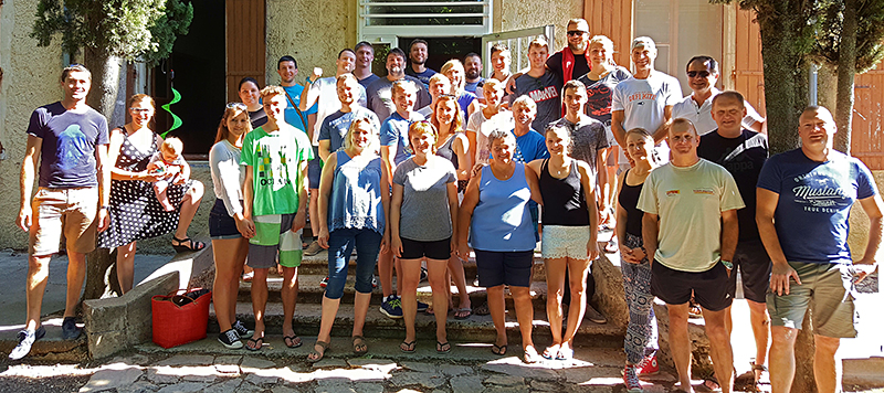 Teilnehmer am Volleyball-Städtepartnerschaftsturnier