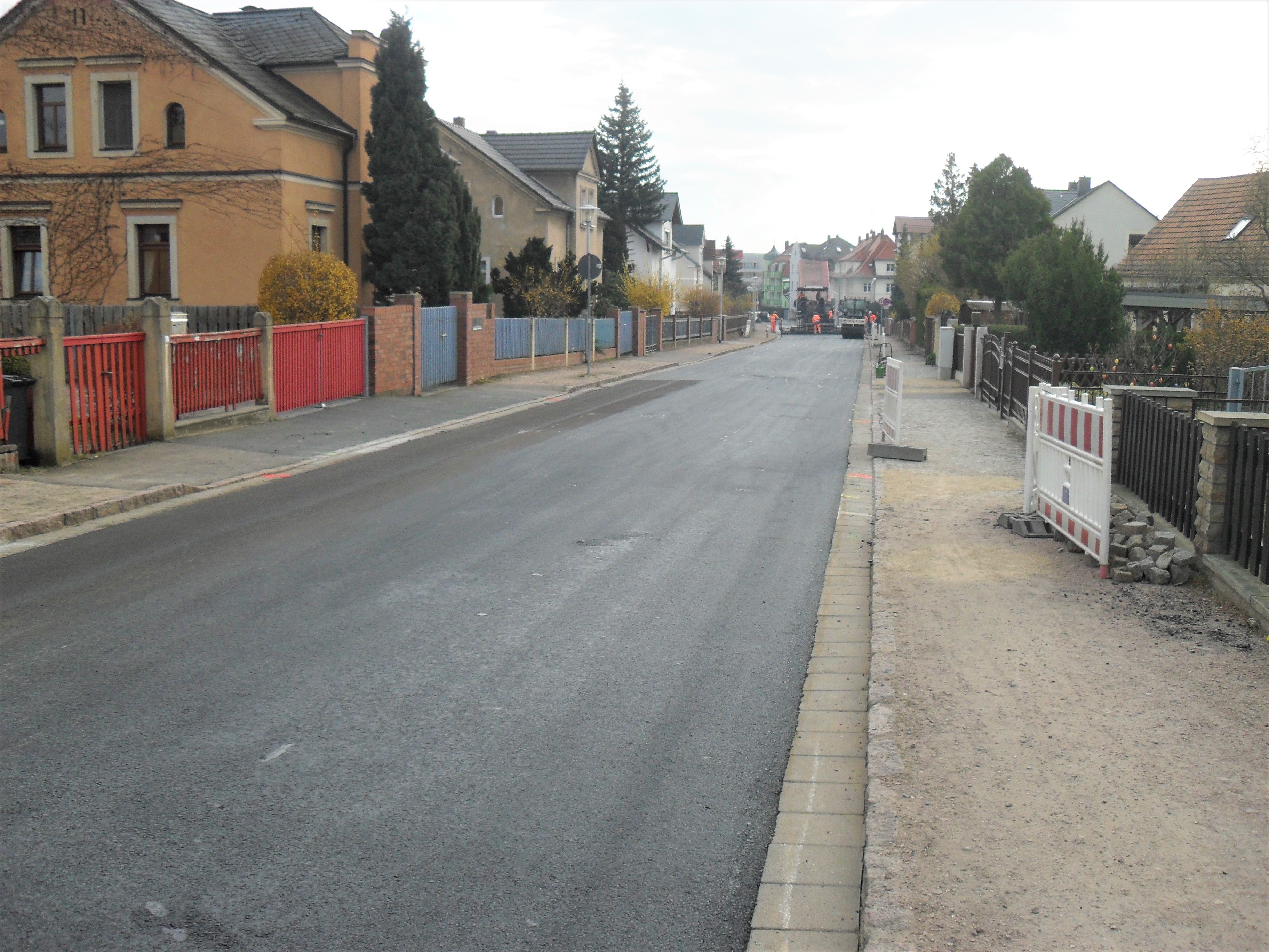 Baustelle auf der Hohensteinstraße