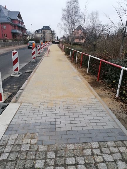 Baustelle Gehweg