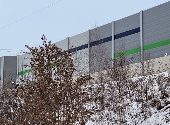 Schallschutzwand in Coswig