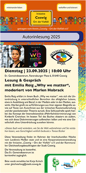 Flyer zur Lesung und zum Gespräch