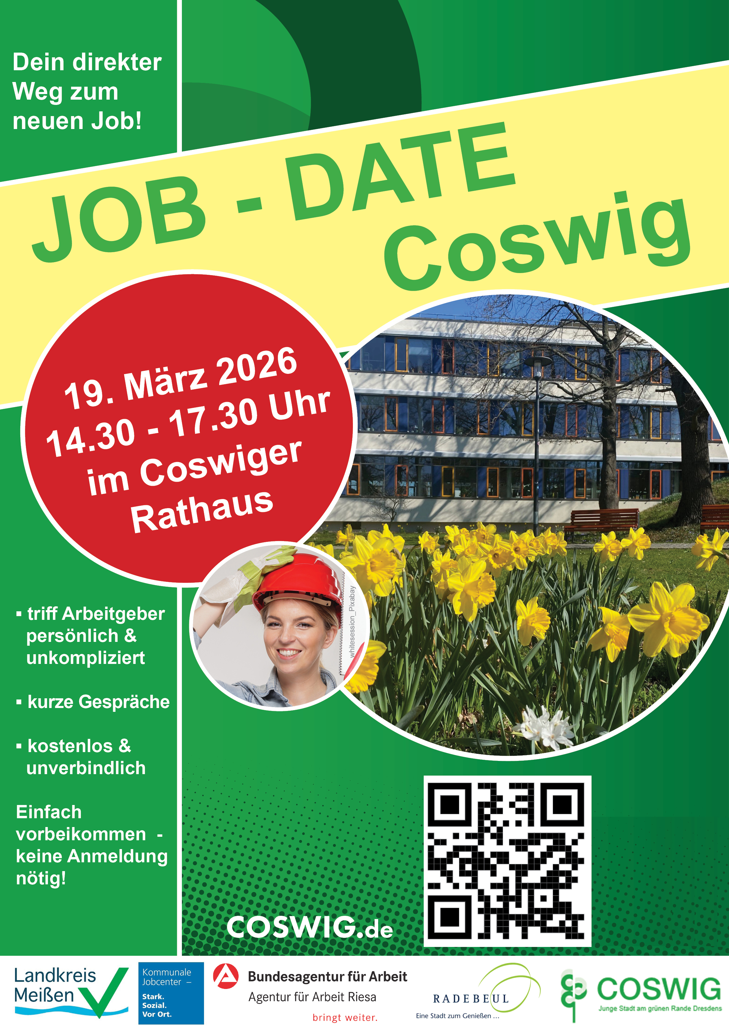 Grafik Job-Date in Coswig