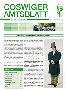 Titelseite des Amtsblattes
