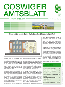 Titelseite des Amtsblattes