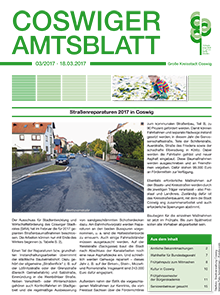 Titelseite des Amtsblattes