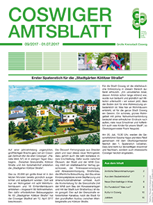 Titelseite des Amtsblattes