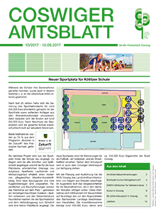 Titelseite des Amtsblattes