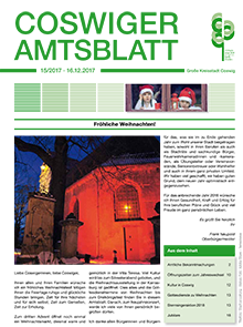 Titelseite des Amtsblattes