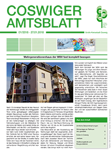 Titelseite des Amtsblattes