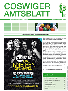 Titelseite des Amtsblattes