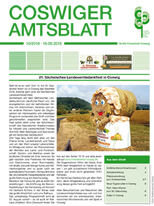Titelseite des Amtsblattes