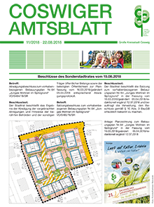 Titelseite des Amtsblattes