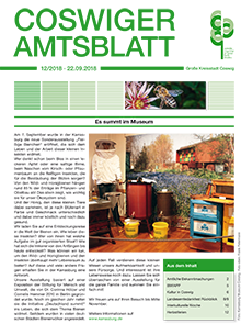 Titelseite des Amtsblattes