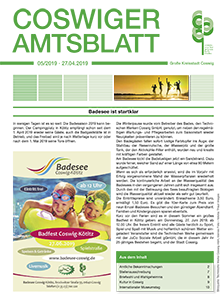 Titelseite des Amtsblattes