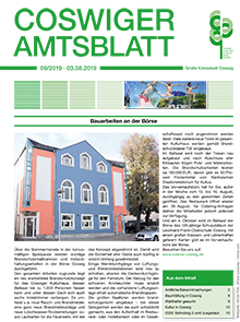 Titelseite des Amtsblattes