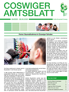 Titelseite des Amtsblattes
