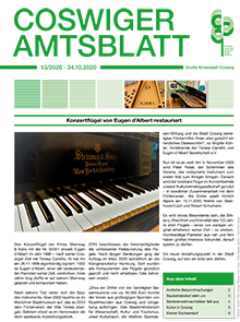 Titelseite des Amtsblattes