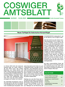 Titelseite des Amtsblattes