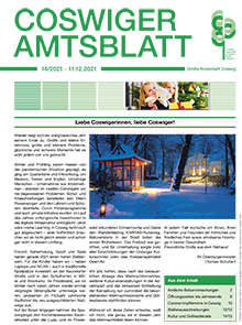 Titelseite des Amtsblattes vom 11.12.2021