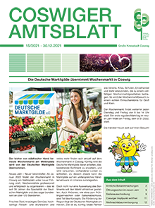 Titelseite des Amtsblattes vom 30.12.2021