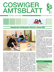 Titelseite des Amtsblattes vom 29.01.2022