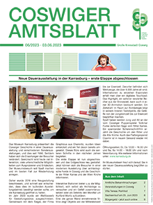 Titelseite des Amtsblattes vom 03.06.2023