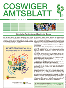Titelseite des Amtsblattes vom 12.08.2023