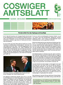 Titelseite des Amtsblattes vom 28.10.2023