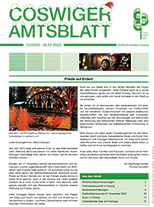 Titelseite des Amtsblattes vom 16.12.2023