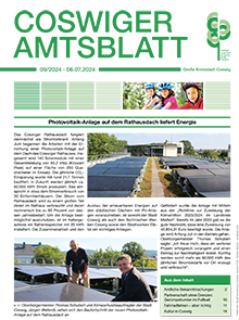 Titelseite des Amtsblattes vom 06.07.2024
