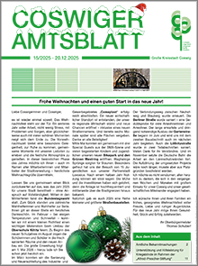 Titelseite des Amtsblattes