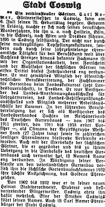 Artikel aus Meißner Tageblatt vom 4. Juli 1942